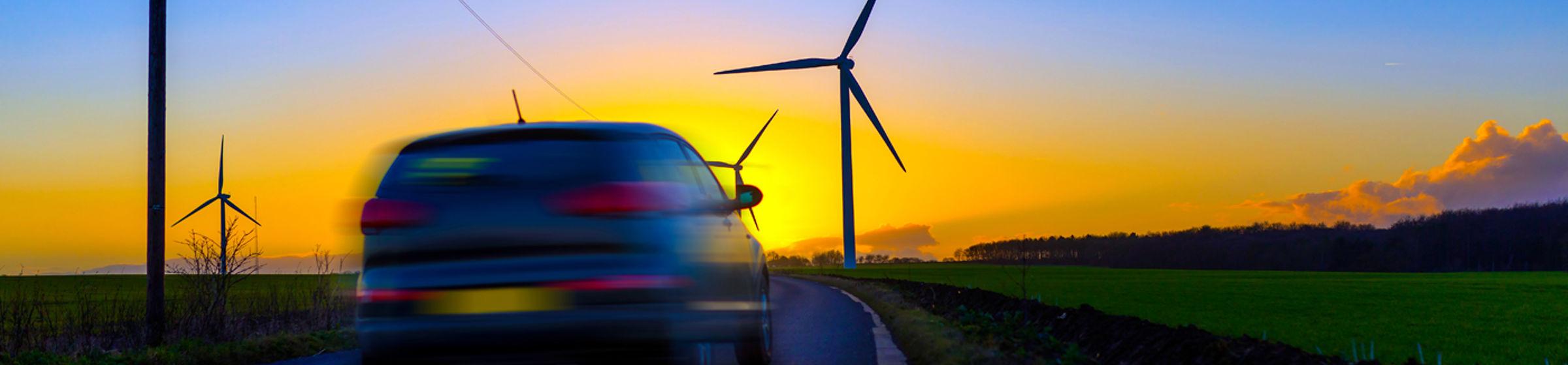 Car and wind turbine